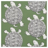 Tissu Tortues cherokee (Échantillon)