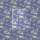 Tissu tortues de mer apatite lavender (Carreau)