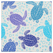 Tissu Tortues de mer bleues (Échantillon)