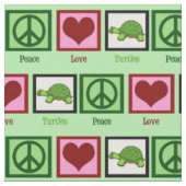Tissu Tortues de paix (Fermer)