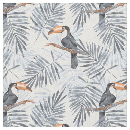 Tissu Toucan gris (Fermer)