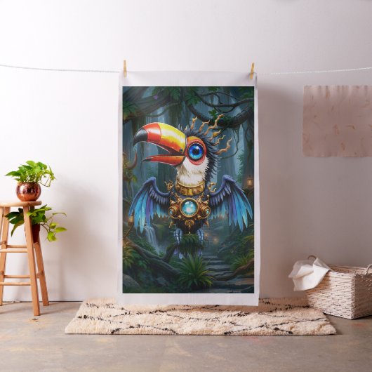 Tissu Toucan Steampunk au Clair de Lune. (In Situ)