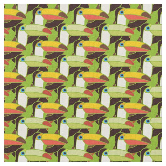 Tissu Toucans colorés (Fermer)