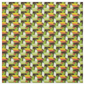 Tissu Toucans colorés (Échantillon)