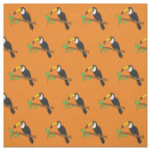 Tissu Toucans mignons oiseaux (Échantillon)