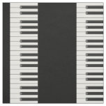 Tissu Touches de piano en petite taille sur noir