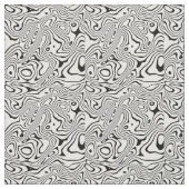 Tissu Tourbillon blanc noir Conception abstraite (Échantillon)