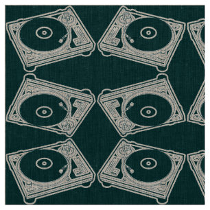 Tissu Tourne-disque de cire de l'ancienne école (Vinyl)