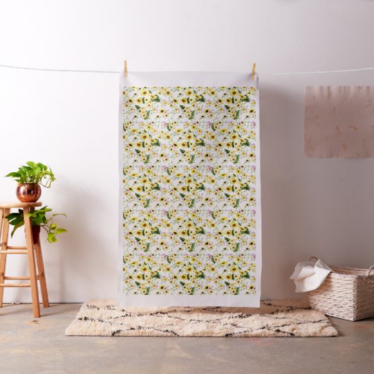 Tissu Tournesol à l'aquarelle 7 (In Situ)