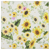 Tissu Tournesol à l'aquarelle 7 (Échantillon)