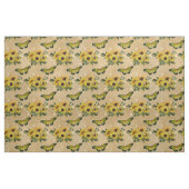Tissu Tournesols et papillons (Fat Quarter)