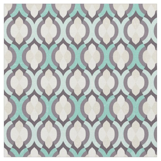 Tissu Tourquoise Moroccan Pattern (Fermer)