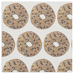 Tissu Tout Pavot Sésame Graine Bagel Petit déjeuner
