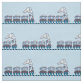 Tissu Train de jouets (Échantillon)