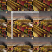 Tissu Train de nuit TEE (Carreau)