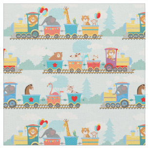 Tissu Trains à vapeur avec Animaux Trains à jouets Bébé