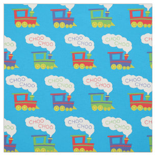 Tissu Trains Cute Choo Choo Trains Enfants Décor Chambre