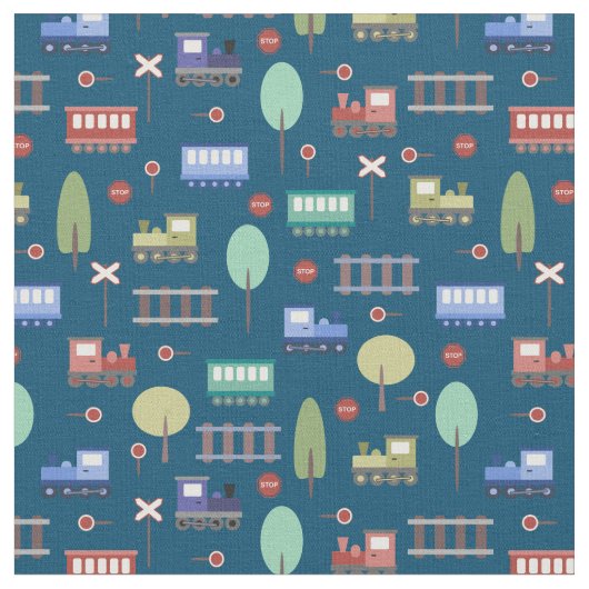 Tissu Trains et chemins de fer  (Fermer)