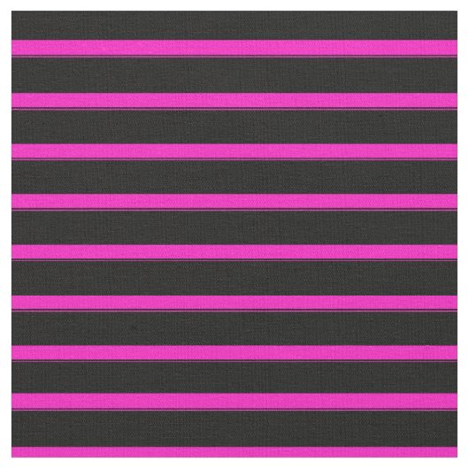 Tissu Trait rose et noir choquant (Fermer)