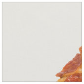 Tissu Tranche de pizza pepperoni classique de SlipperyJo (Fermer)