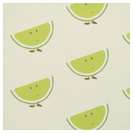 Tissu Tranche de sourire de chaux (Échantillon)