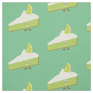Tissu Tranche de sourire de tarte de chaux
