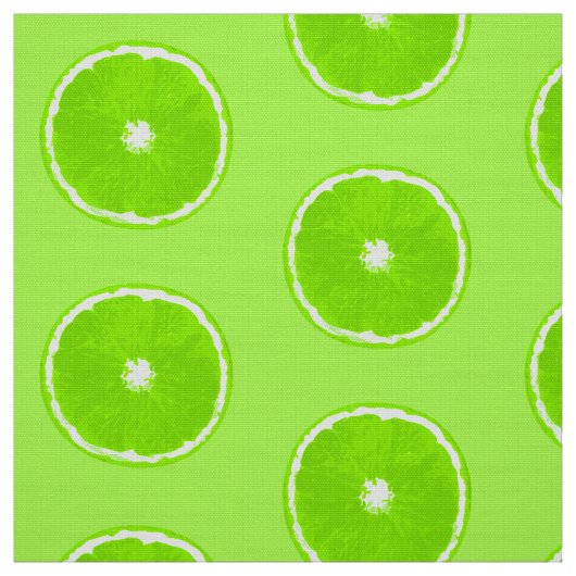 Tissu Tranches de chaux d'art de bruit - vert de chaux (Échantillon)