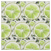 Tissu Tranches de fruits à la chaux verte (Échantillon)