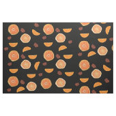 Tissu Tranches de fruits d'orange et cannelle (Fat Quarter)