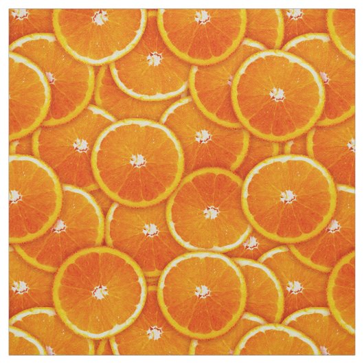 Tissu Tranches de mandarine (Échantillon)