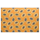Tissu Tranches de Papaya sur orange (Yard)