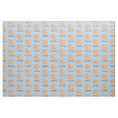 Tissu Tranches de toast avec beurre - votre propre texte (Fat Quarter)