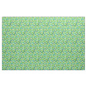 Tissu Tranches Kiwi sur turquoise (Yard)