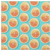 Tissu Tranches orange sur bleu (Échantillon)