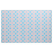 Tissu Transgender Pride bleu continu motif de fleurs (Fat Quarter)
