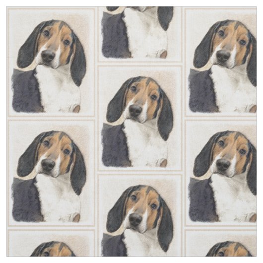Tissu Treeing Walker Coonhound Peinture - Art original (Échantillon)