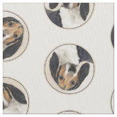 Tissu Treeing Walker Coonhound Peinture Chien Art origin (fermé)