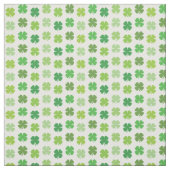 Tissu Trèfle Chanceux Blanc Avec Des Trèfles Verts (Échantillon)