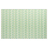 Tissu Trèfle Chanceux Blanc Avec Des Trèfles Verts (Fat Quarter)