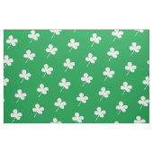 Tissu Trèfles blancs simples sur fond vert (Fat Quarter)