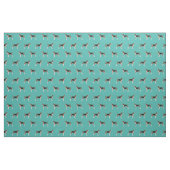 Tissu Trekking Walker Coonhound dog turquoise (Fat Quarter)