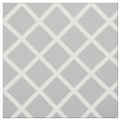 Tissu Trellis blanc sur le gris de cendre (Échantillon)
