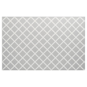 Tissu Trellis blanc sur le gris de cendre