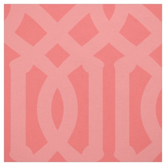 Tissu Trellis de Corail Doux Grande échelle (Échantillon)