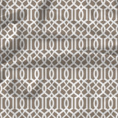 Tissu Trellis en treillis marron chic mocha
