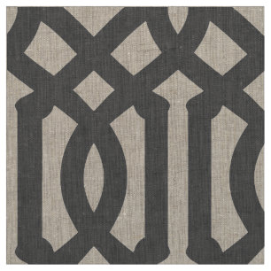 Tissu Trellis Gris Charbon Grande échelle