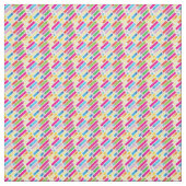 Tissu Trendy Rainbow Diagonal Lines Pattern Pop Art (Échantillon)