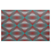 Tissu triangle gris bordeaux turquoise (Fat Quarter)