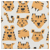 Tissu Triangle Tangerine Tiger (Fermer)