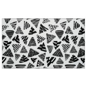 Tissu Triangles 240121 - Noir et blanc (Fat Quarter)